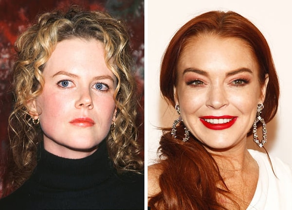 1. Николь Кидман и Линдси Лохан - 32 года