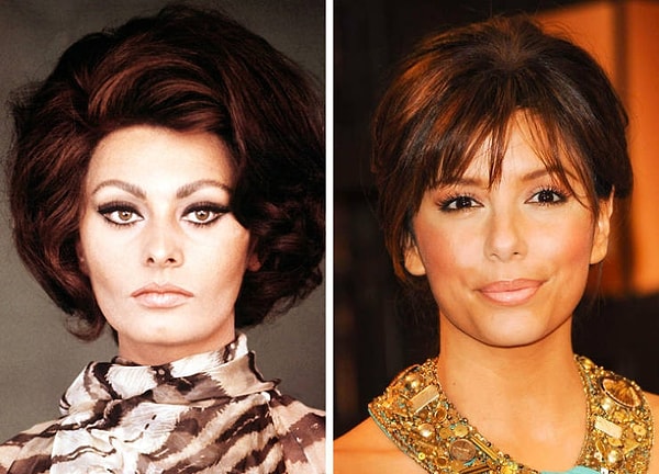 4. Софи Лорен и Ева Лонгория - 33 года