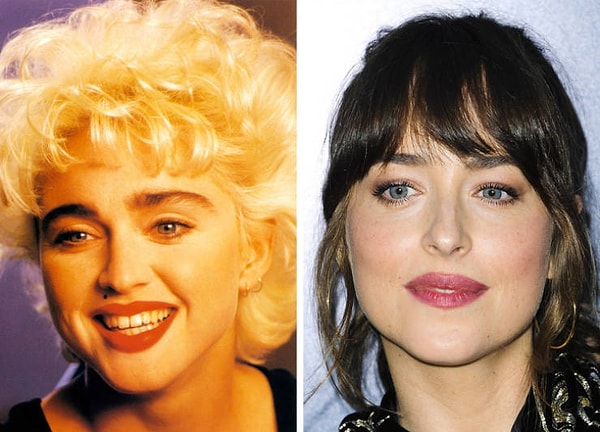 16. Мадонна и Дакота Джонсон - 29 лет