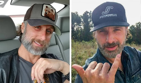 4. Эндрю Линкольн и его двойник: