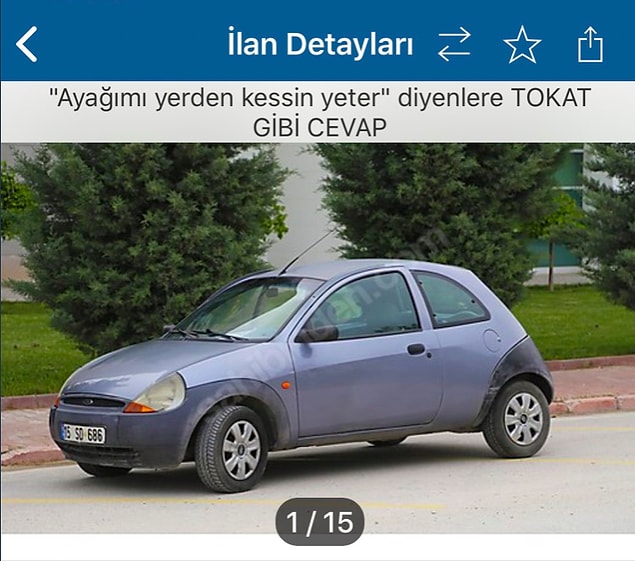 Sahibinden.com'a araba ilanı koyarken süslü kelimeler, abartı cümleler kurmak bir kuraldır biliyorsunuz. Ancak bu satıcı öyle dürüst bir ilan hazırlamış ki 'helal olsun be!' demekten başka bir şey yapamıyorsunuz 😂