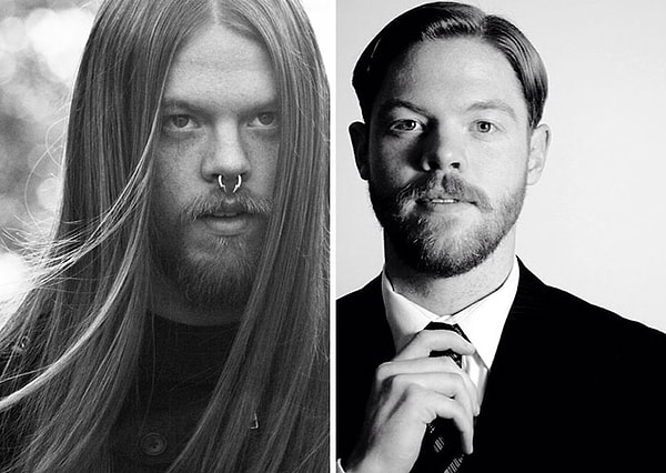 15. Я постригся и пожертвовал свои волосы. Вот до и после, разница в год