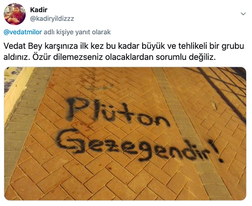 Plüton'un Küçüklüğü Karşısında Yaşadığı Hayal Kırıklığını Dile Getiren Sosyal Medya Gurusu Vedat Milor'a Gelen Komik Tepkiler