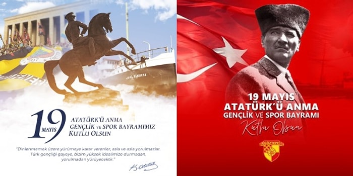 Atam İzindeyiz! Spor Dünyasının 19 Mayıs Atatürk'ü Anma, Gençlik ve Spor Bayramı Paylaşımları