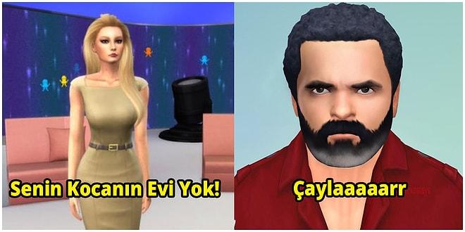 Türk Televizyon Efsanelerini Sims Oyunuyla Tekrar Canlandıran Kişilerden Hayranlık Uyandıracak Paylaşımlar