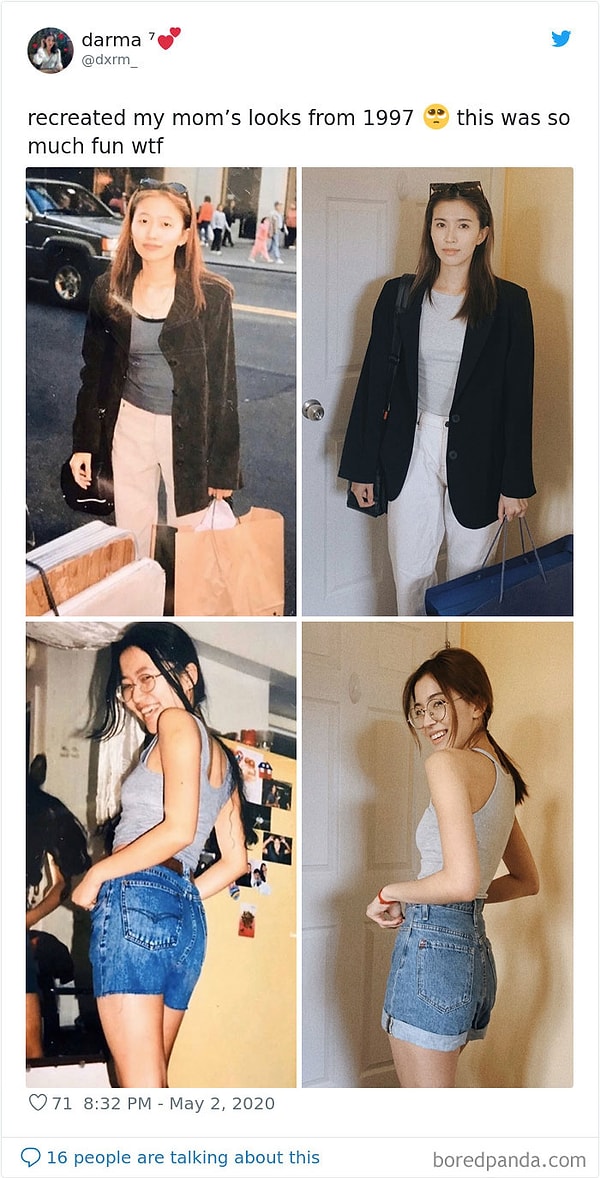 2. Воссоздала образы моей мамы из 1997. Это было весело