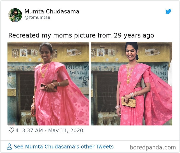 5. Моя мама 29 лет назад, и я в наше время