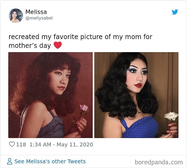25. Воссоздала любимую фотографию моей мамы на День матери
