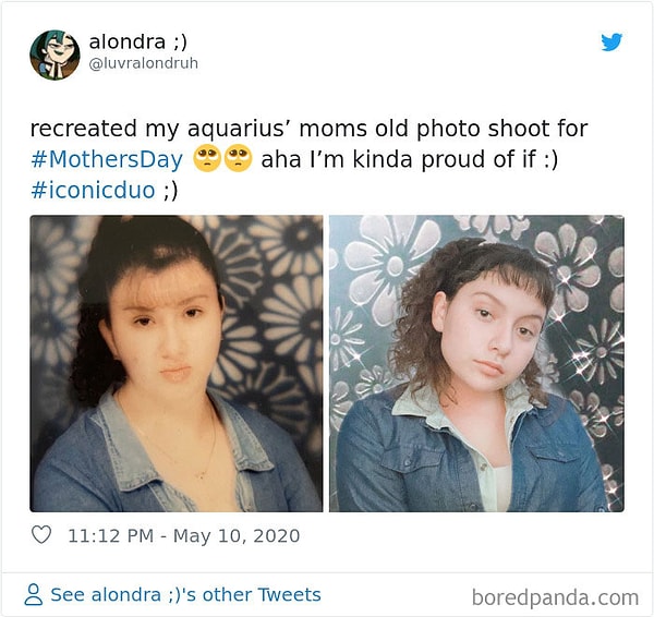 27. Воссоздала старое фото моей мамы на День матери. Горжусь этим)