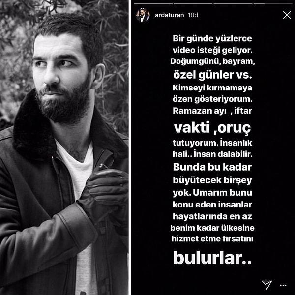 Arda Turan, Instagram'dan açıklama yaptı: 👇