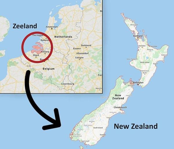 9. "'Yeni' Zelanda'nın adı Hollanda'nın eyaleti olan Zeeland'dan gelmektedir."