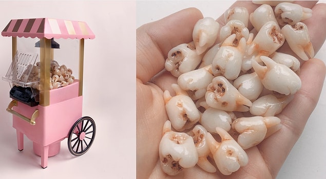 9. Diş ve popcorn?