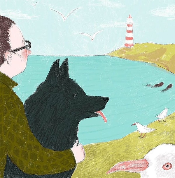 10. Гулять около моря со своей собакой