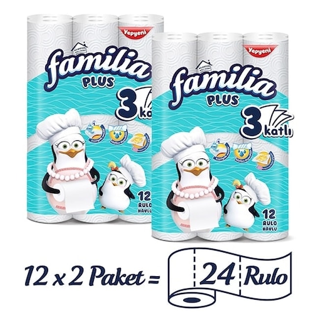 7. Havlu kağıt mücevher kadar değerlendi bu günlerde. Ama arada fiyatı artmamış bir fırsat ürünü bulduk merak etmeyin. 24 rulo Familia havlu kağıt sadece 49 TL ve kapınıza kadar ücretsiz teslim!