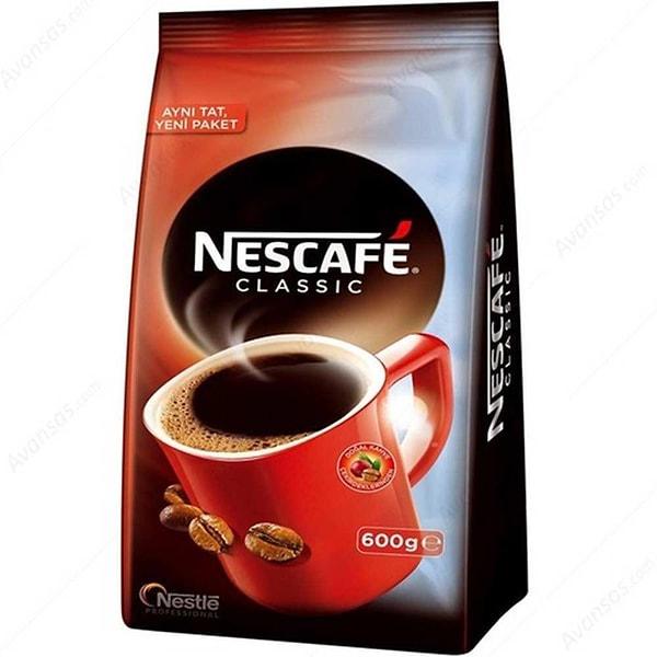 13. Kahve tiryakilerini de unutmadık. Nescafe Classic 600 gr'lık paketi veya 1 kiloluk teneke kutudan birini seçebilirsiniz.