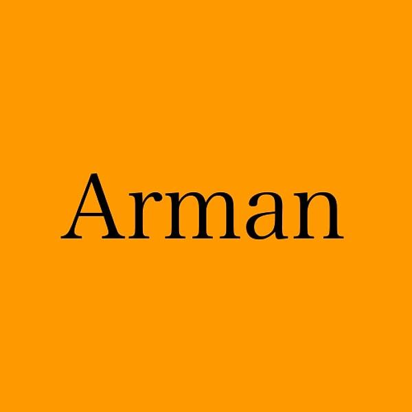 Senin adın Arman!