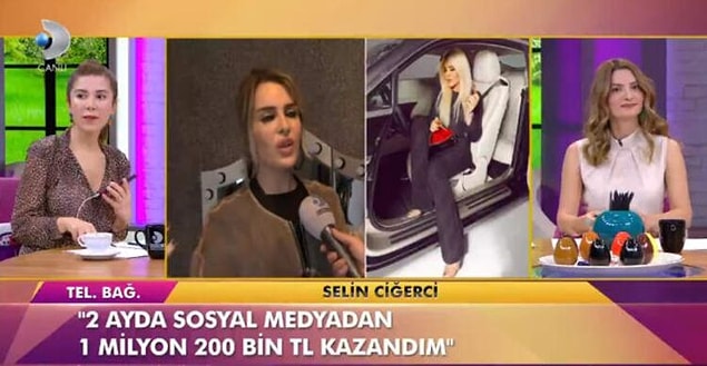 "Söylendiği gibi sosyal medya reklamlarından geçen ay 400 bin değil, 600 bin kazandım. Haftaya da vergimi vereceğim"