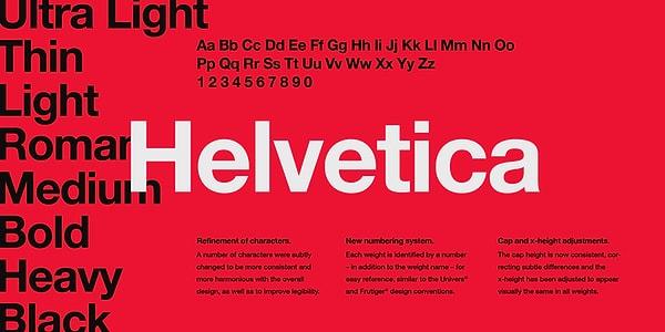 Helvetica İsviçre'de doğdu.