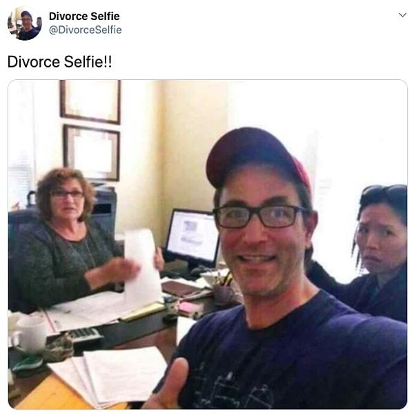 9. "Boşanma selfie'si"