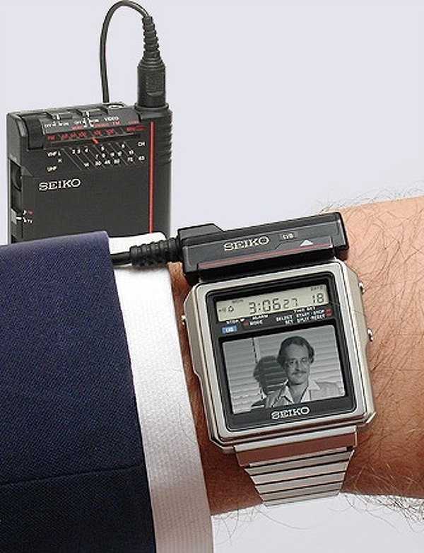 11. Seiko, dünyanın ilk televizyonlu saatiyle 1982'de birçok insanı etkiledi:
