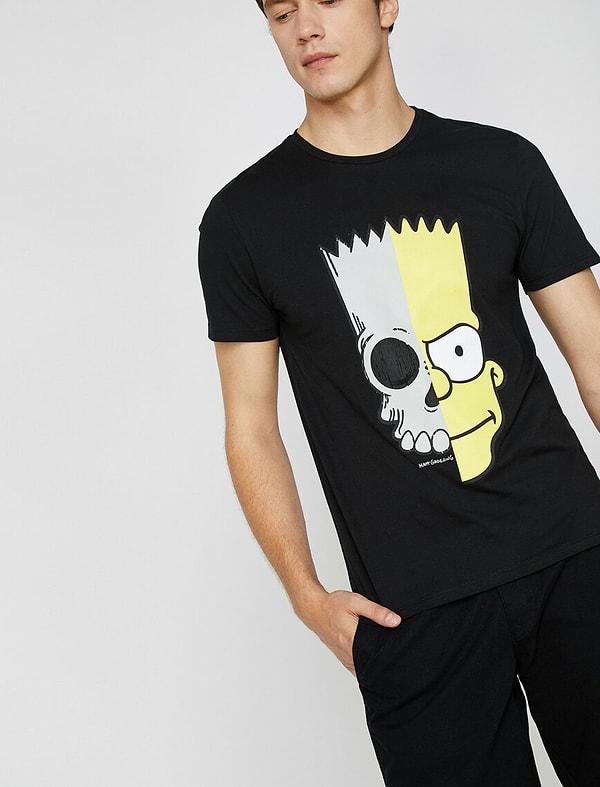 4. Simpsons lisanlı bu tişört de sıradan şeylerden hoşlanmayanlara hitap ediyor.