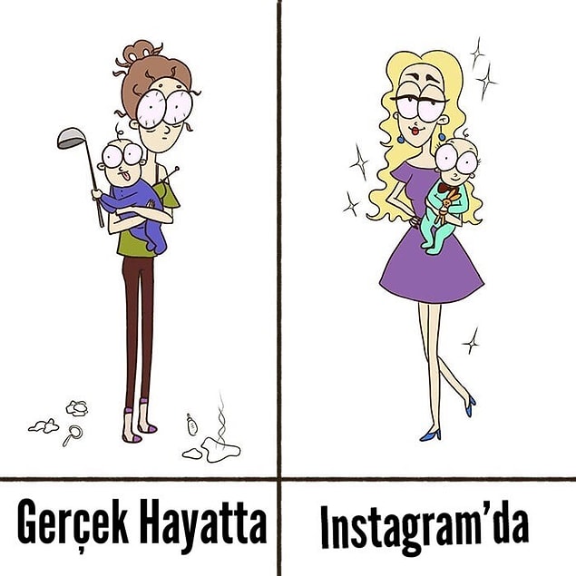 16. Bir de Instagram anneleri diye bir kategori var.