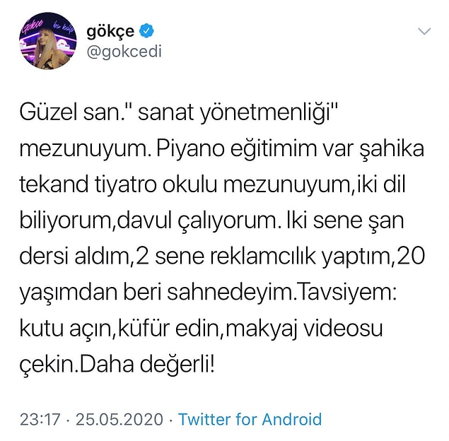 6. Gökçe, sosyal medya fenomenlerine isyan etti!