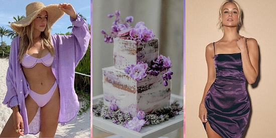 Tekdüzelikten Sıkılanlara Özel: Sezonun Trendi Mor Rengi Her Yerde Kullanabileceğinizi Gösteren 13 Görsel