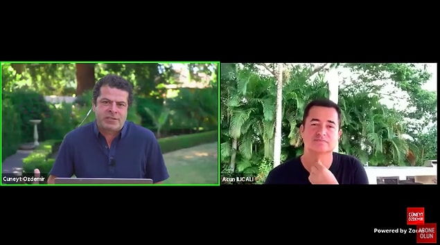 Son olarak da YouTube'da canlı yayın üzerinden Cüneyt Özdemir'in sorularını cevaplandırdı.