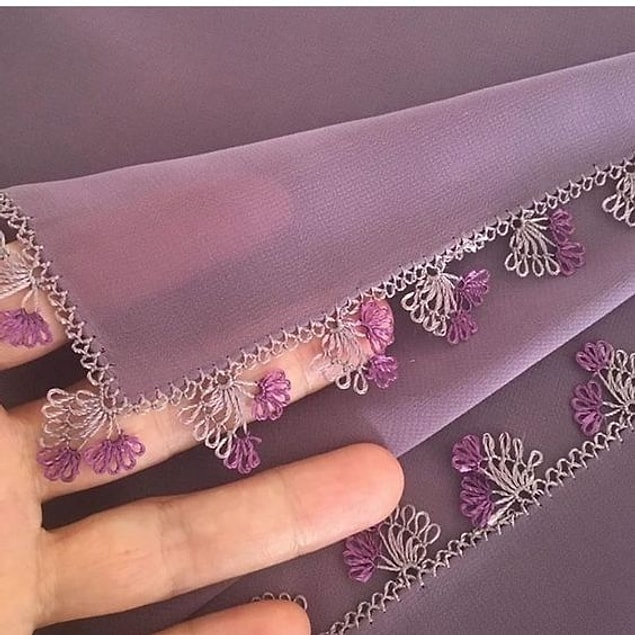 4. Bu modelin adı da; Kirpik oya.
