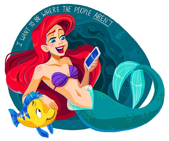 Как бы выглядели принцессы Disney на карантине