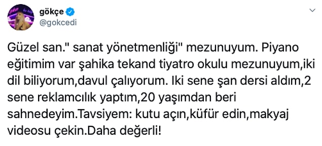 Makyaj videosu çekmenin daha değerli olduğunu söyleyerek yaptığı eleştiriler sosyal medya fenomenlerini çok kızdırdı.