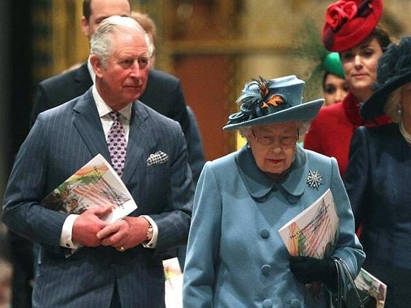 Kraliçe'nin Windsor Kalesi'nde çekilmesinden bir hafta sonra tahtın bir numaralı varisi Prens Charles'ın test sonucu pozitif çıkmıştı.