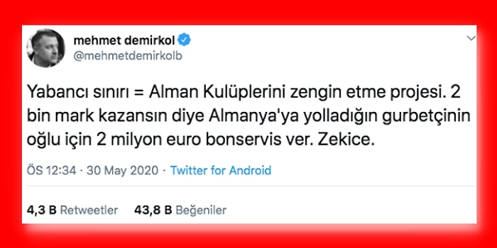 TFF'nin Yapacağı Yabancı Sayısı ile İlgili Yeni Düzenleme Hakkında İki Çift Lafı Olan Futbolseverler