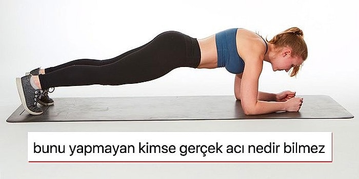 Yapana Kadar Ömürden Ömür Götüren Plank Hareketini Diline Dolayarak Güldüren Mizahşörler