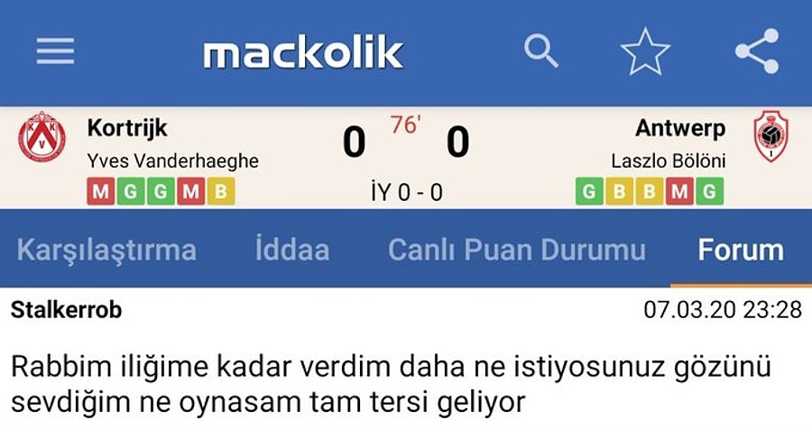 Maçkolik canlı sonuçları arşiv. Mackolik.