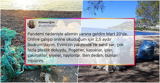 Salgın Döneminde Ailesinin Yanına Gelerek Evlerinin Yakınındaki Çöp Dolu Sahili Yeniden Cennete Çeviren Güzel İnsan
