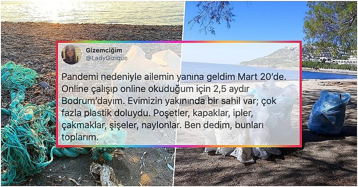 Salgın Döneminde Ailesinin Yanına Gelerek Evlerinin Yakınındaki Çöp Dolu Sahili Yeniden Cennete Çeviren Güzel İnsan