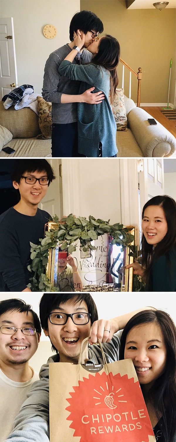 "Это было не то, что мы планировали в течение нескольких месяцев, но, по крайней мере, у нас есть свадебный ужин."