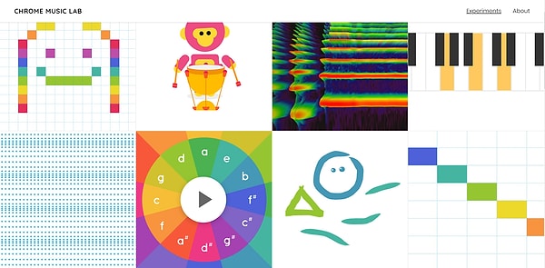 Chrome experiment ile müzik yaparak eğlenin.