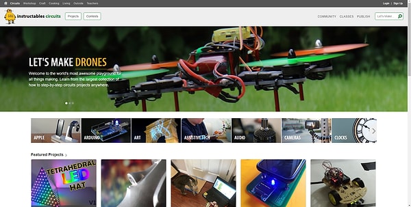 instructables ile evde yeni şeyler yapmayı deneyin.