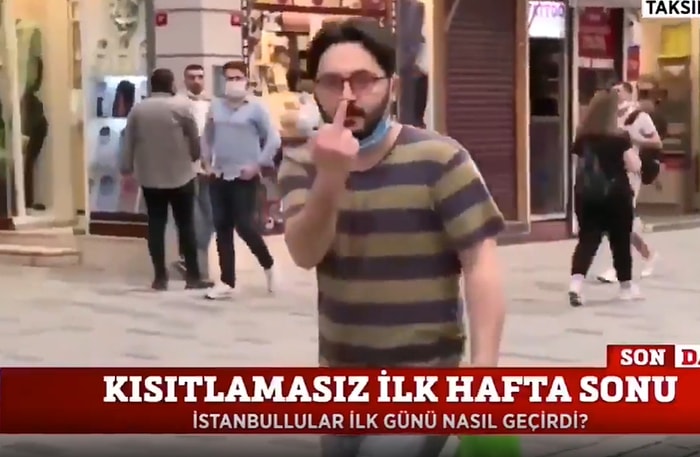 Fox Haber Canlı Yayınında Orta Parmak Hareketi Yapan Vatandaş