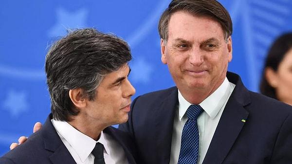 Ülkede Bolsonaro'nun koronavirüse karşı aldığı önlemleri eleştiren iki sağlık bakanı görevlerinden istifa etmişti.