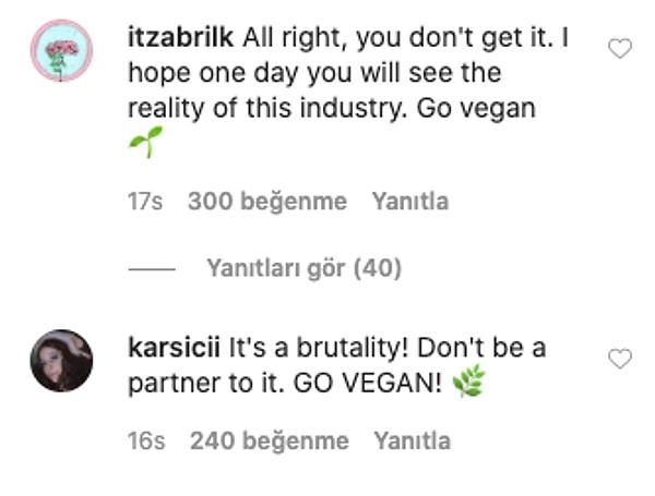 İnsanlar 'vegan ve vejetaryen' olun çağrısında bulundu...