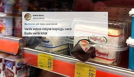 Kilosu 90 TL'ye Dayanan Beyaz Peynir İçin Süpermarketlerin Alarm Takması Sosyal Medyanın Gündeminde