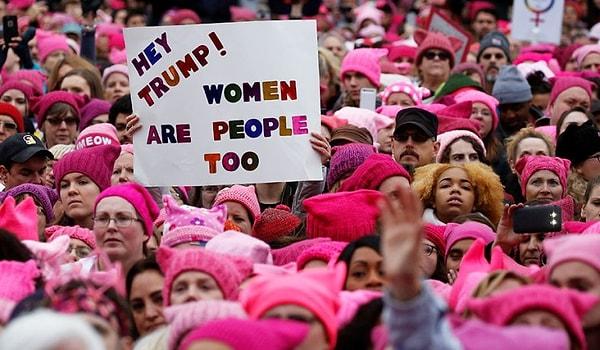 Washington'da Kadınlar Yürüyüşü