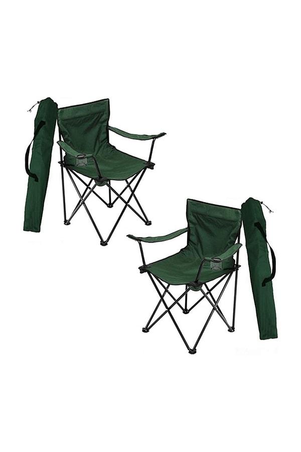 7. Kamp sandalyesi - 2li set: Uygun fiyatlı bir kamp sandalyesi arıyorsanız bu ikili set şu anda %36 indirimde!