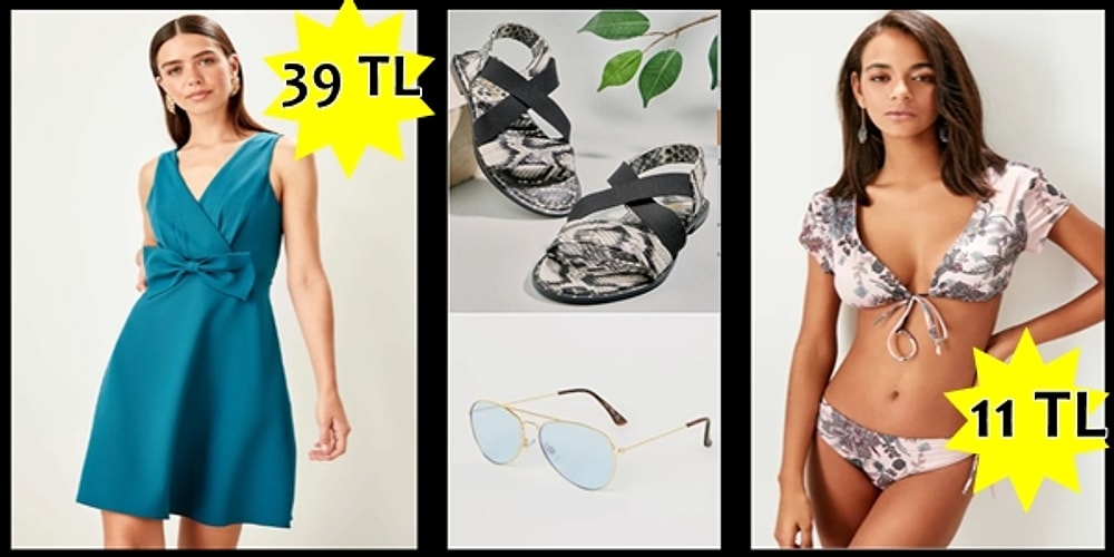 Stokları Biterse Üzülürsünüz: 40 TL Altına Alabileceğiniz 19 Yazlık Kıyafet ve Aksesuar!