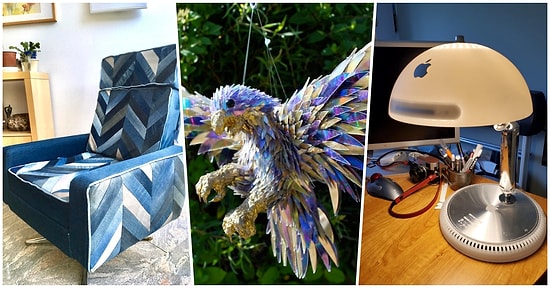 Eşyaları Çöpe Atmak Yerine Geri Dönüştürerek Yaratıcılıklarını Konuşturmayıp Dört Nala Koşturmuş 20 Kişi