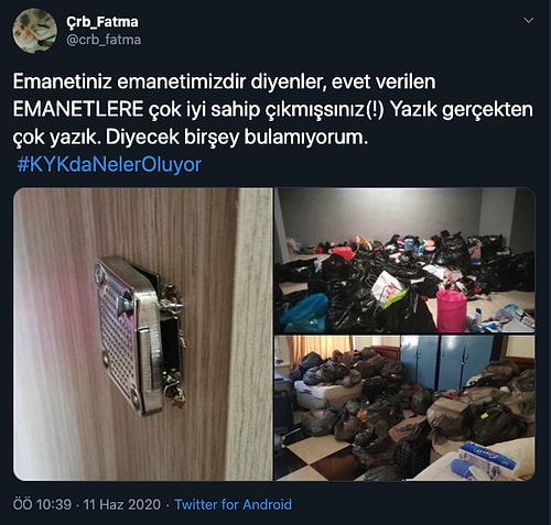 KYK Yurtlarında Yaşanan 'Eşya Krizi' ile Birlikte #KYKdaNelerOluyor Sosyal Medyanın Gündeminde